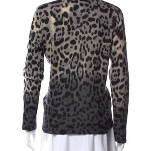 360 cashmere Juliana pullover cashmere Leopard Print Sweater
